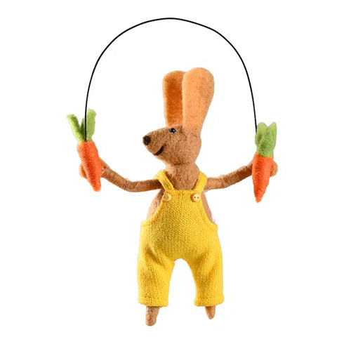 Påskhare, H 23cm, B 7cm, D 5cm, Brun