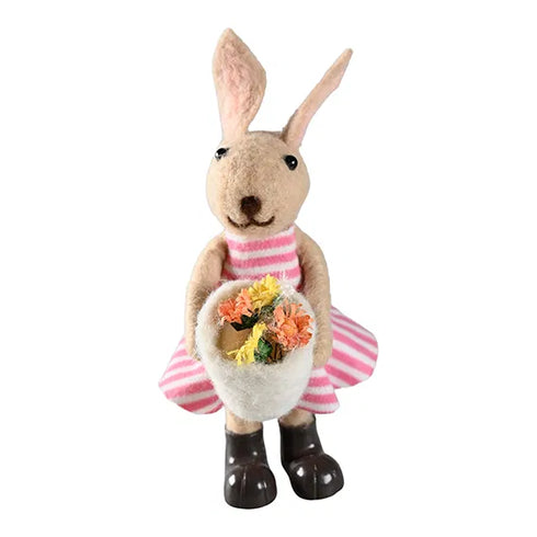 Påskhare, H 18cm, B 9cm, D 10cm, Vit