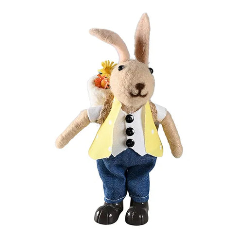 Påskhare, H 18cm, B 9cm, D 10cm, Vit