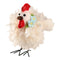 Kyckling, H 11cm, B 10cm, D 7cm, Vit