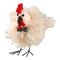 Kyckling, H 11cm, B 10cm, D 7cm, Vit