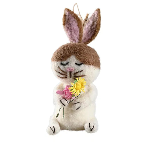 Påskhare, H 12cm, B 8cm, D 6cm, Vit