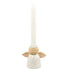 Ljusstake ängel, H6cm, Keramik, Vit