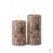 Julljus Fiberoptik, Julefrid, grå, H10/12,5cm 2-set