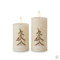 Julljus Fiberoptik, Julefrid, vit, H10/12,5cm 2-set