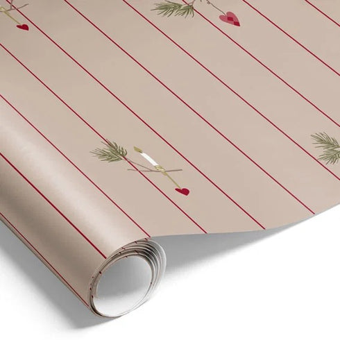 Presentpapper, Julfrid, Grön,10M