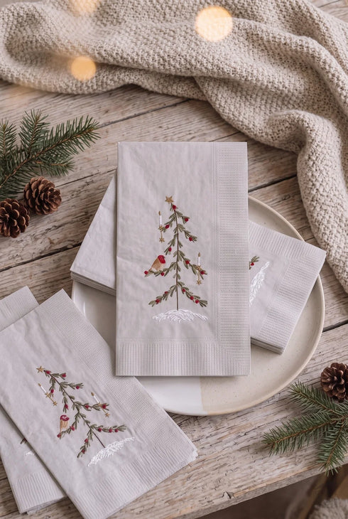 Napkins, Cream, Christmas cheer
