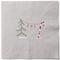 Napkins, 3-ply, Grey, Christmas Cheer