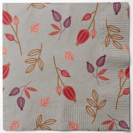 Servetter, 3-lags, Grå, Grey Wishes