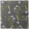 Napkins, 3-ply, Brown, Purple Flowers, Brown Wishes