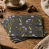 Napkins, 3-ply, Brown, Purple Flowers, Brown Wishes