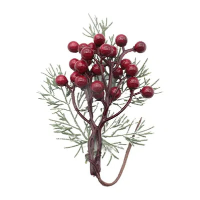 Bär för dekoration H 16cm, Röd