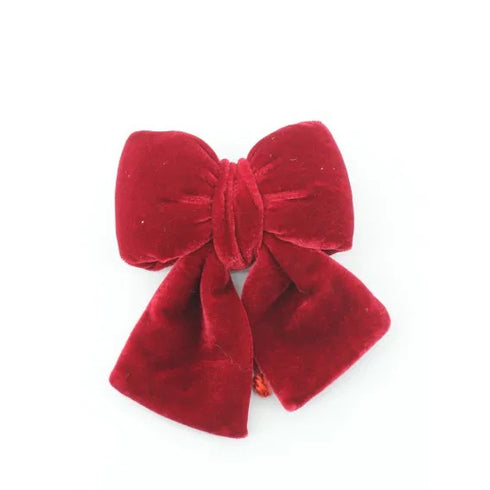 Rosett i sammet, H 15cm, Röd