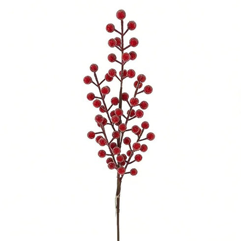 Konstväxt, Kvist med röda bär, H 65cm