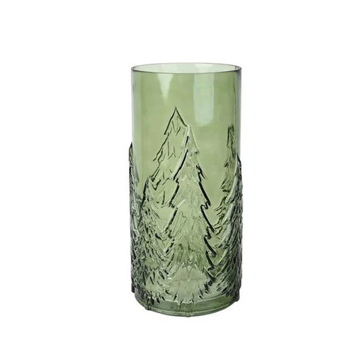 Vase, Spruces, glass, green, H 32cm