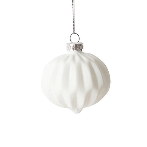 Julkula i glas, Dia8cm, Vit