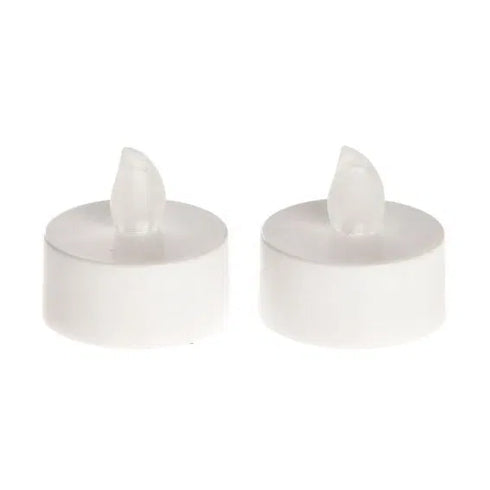 Värmeljus, LED, H5cm, Vit, 2/box