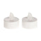 Värmeljus, LED, H5cm, Vit, 2/box