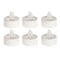 Värmeljus, LED, H3cm, Vit, 6/box