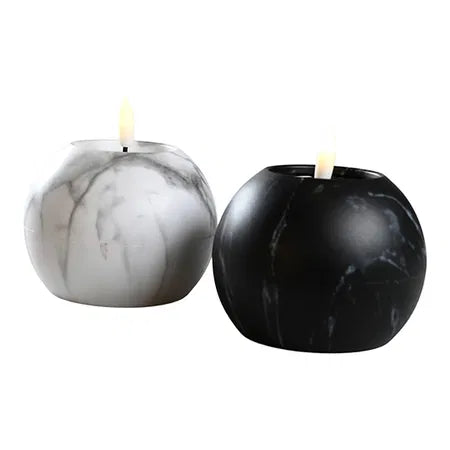 LED-ljus, m. marmorerad yta, 2ass