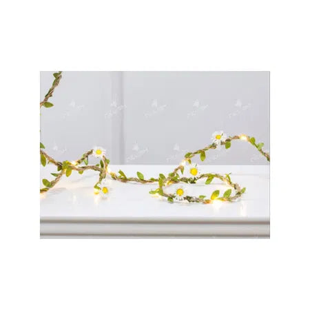 Ljuskedja 20LED, 220cm blad och blomma