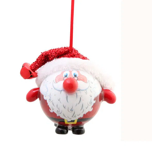 Julkula med LED, Tomte med gitterhatt, Röd, Styrofoam