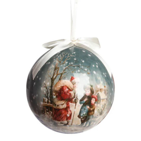 Julgkula, Tome m. säck, Dia.15 cm, Styrofoam