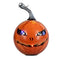 Halloweenkula med LED, Glad Pumpa, H 15 cm