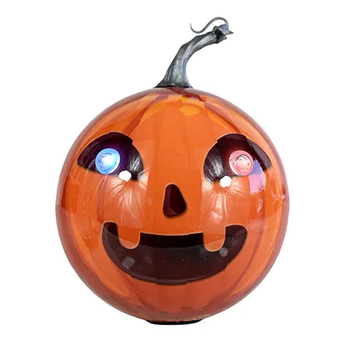 Halloweenkula med LED, Pumpa, H 23 cm