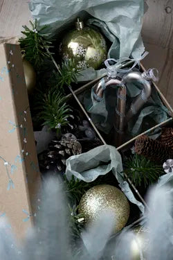 Låda för 12 julgranskulor med lock, Dia 8cm, Paper, Brun