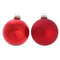 Röda julkgranskulor, Glas, Dia 8cm, 2 ass