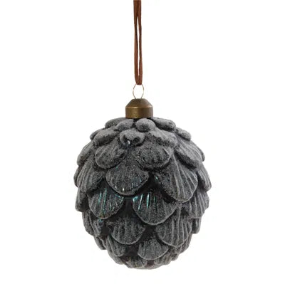 Kotte, H11cm, Glas, Mörkblå