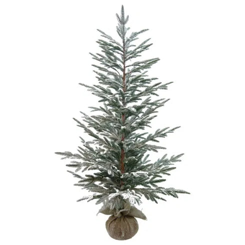 Julgran, H 150cm, Dia62cm, Grön/Vit