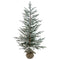 Julgran, H 150cm, Dia62cm, Grön/Vit