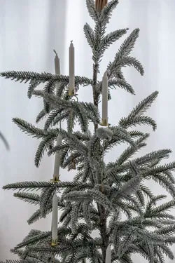 Ljushållare till julgranen, H 16cm, Champagne