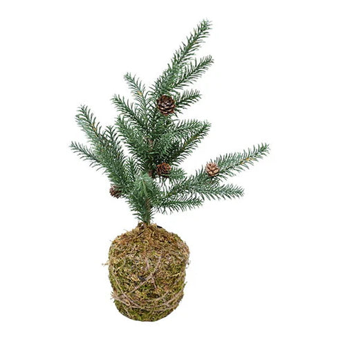 Julgran, H50xDia30cm, Grön/Vit