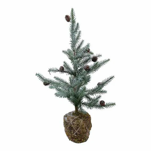 Julgran, H 70cm, Dia 40cm, Grön/Vit