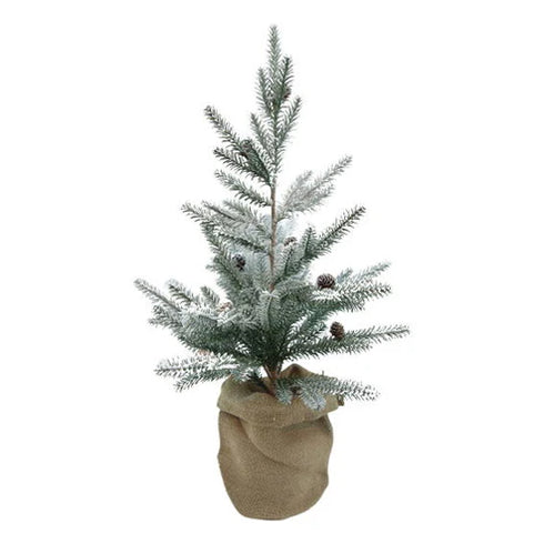 Julgran, H 75cm, Dia40cm, Grön/Vit