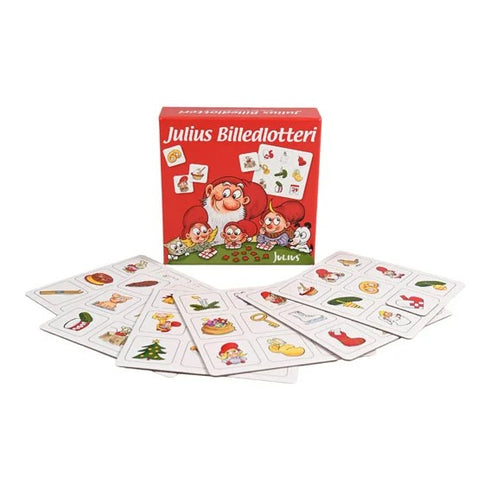 Julspel, Bildlotto, 54 kort, H 14cm