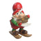 Tomte på skidor, H 9cm, Flerfärgad, Julius
