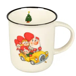 Mugg, Julius åker bil, H 9,5 cm