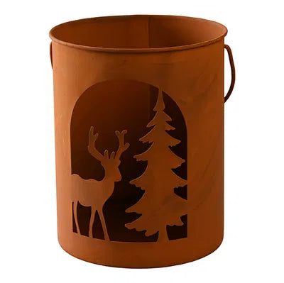 Lykta, H16cm, Metall, Rostfärgad