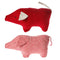 Pig H 8.5 cm, W 6.5 cm, D 16.5 cm, Red/Pink, 2 assorted