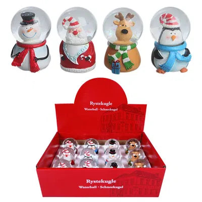 Snöglobar, H7cm, Poly, Flerfärgade, 4ass