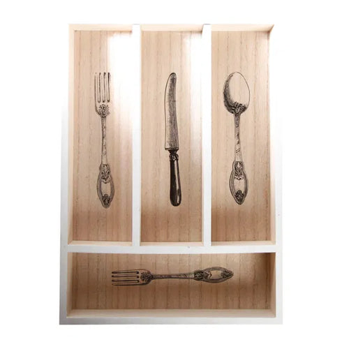 Wooden box, for cutlery, H26xW36xD4cm