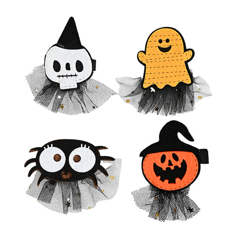 Hårspänne Halloween 4ass, H 9 cm