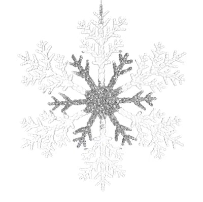 Snöflinga, Dia20cm, Akryl, Silver
