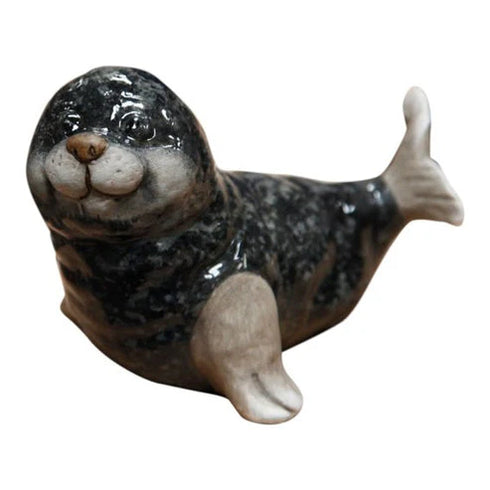 Sjölejon, H9,5cm, Keramik, Blå