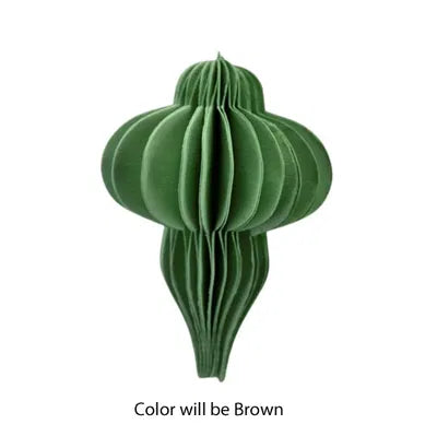 Droppe, H10cm, Papper, Brun