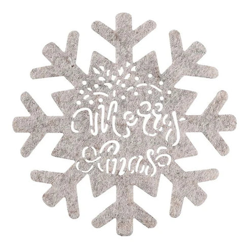 Underlägg, Snöflinga, Dia10cm, Merry Xmas